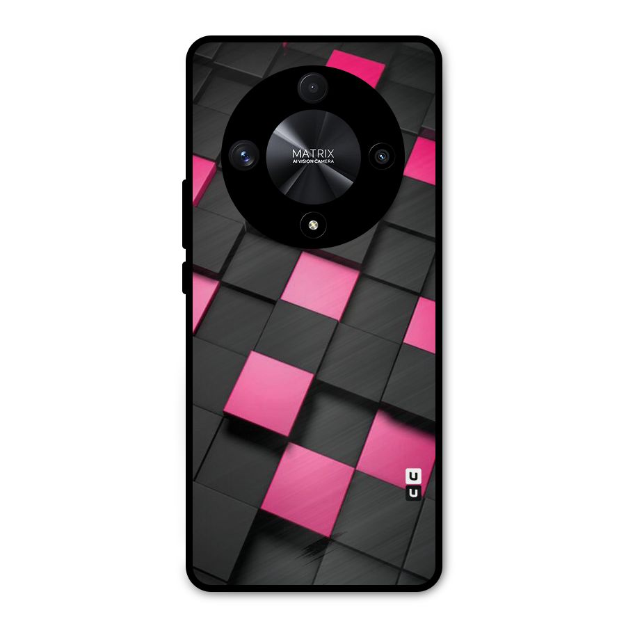 Blocks Diagonal Metal Back Case for Honor X9b