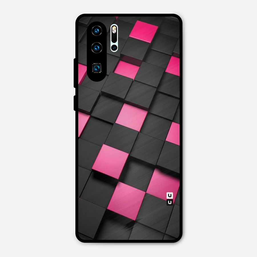 Blocks Diagonal Metal Back Case for Huawei P30 Pro
