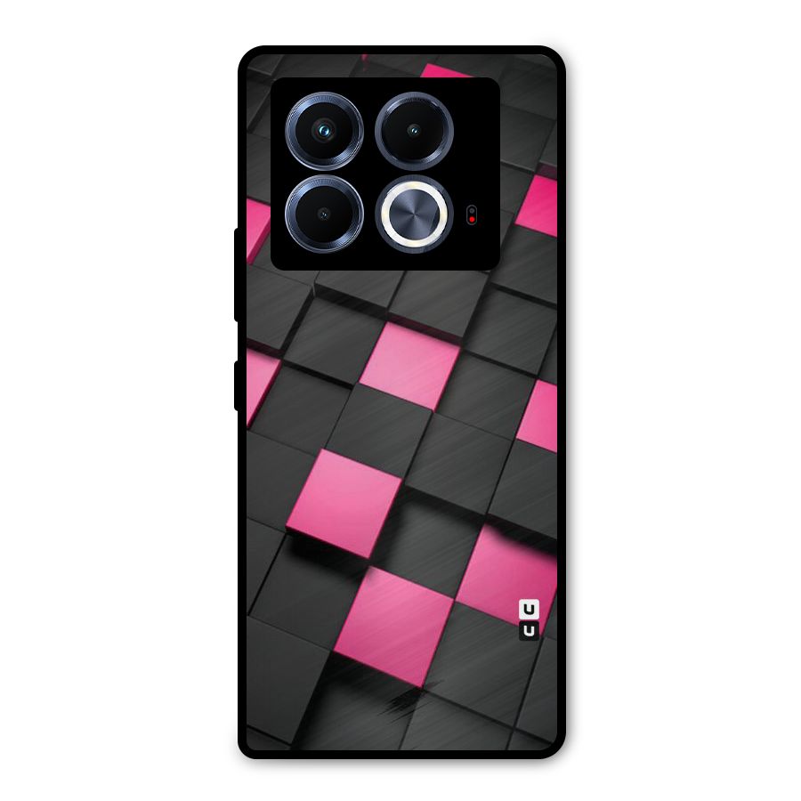 Blocks Diagonal Metal Back Case for Infinix Note 40 5G