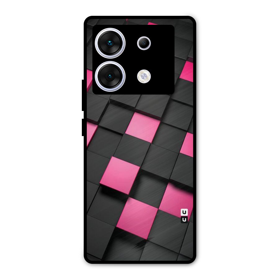 Blocks Diagonal Metal Back Case for Infinix Zero 30 5G