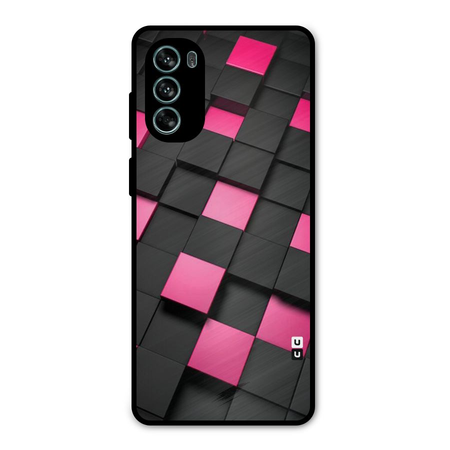 Blocks Diagonal Metal Back Case for Moto G62