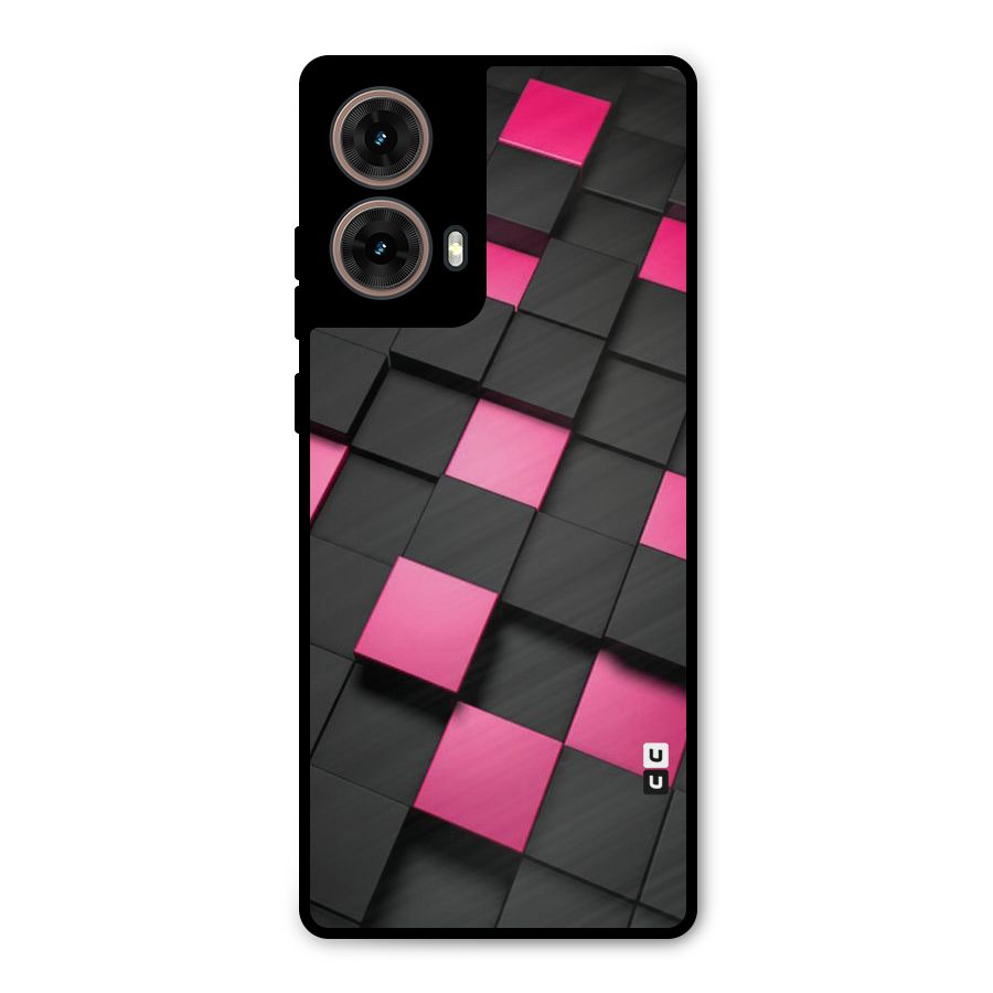 Blocks Diagonal Metal Back Case for Moto G85