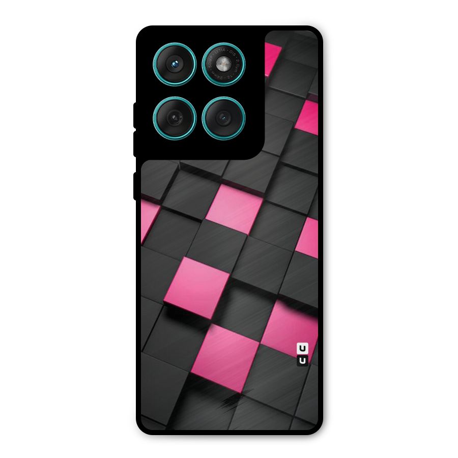 Blocks Diagonal Metal Back Case for Motorola Edge 60 Fusion