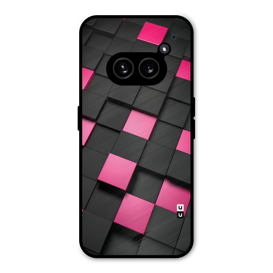 Blocks Diagonal Metal Back Case for Nothing Phone 2a Plus