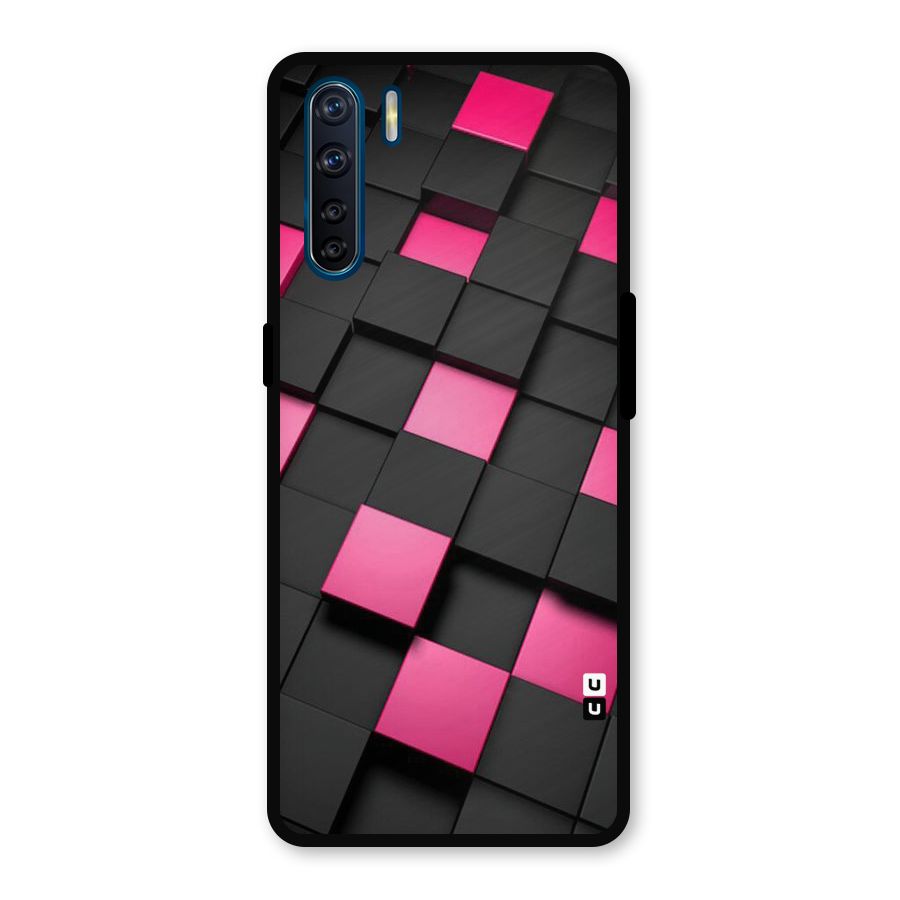 Blocks Diagonal Metal Back Case for Oppo F15