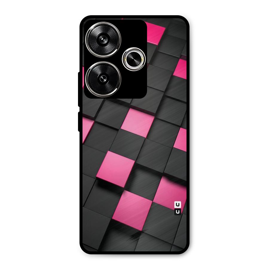 Blocks Diagonal Metal Back Case for Poco F6