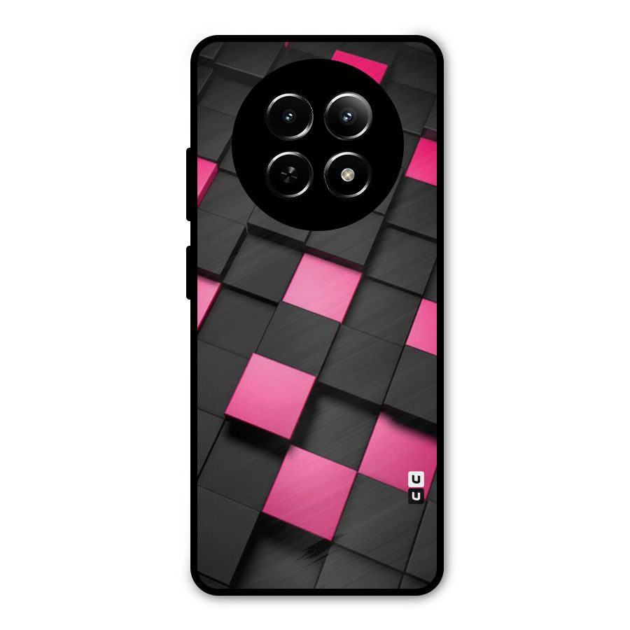 Blocks Diagonal Metal Back Case for Realme 13