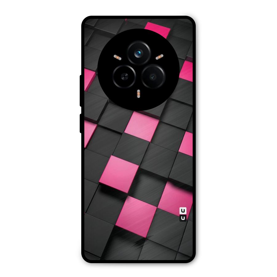 Blocks Diagonal Metal Back Case for Realme 14 Pro Plus