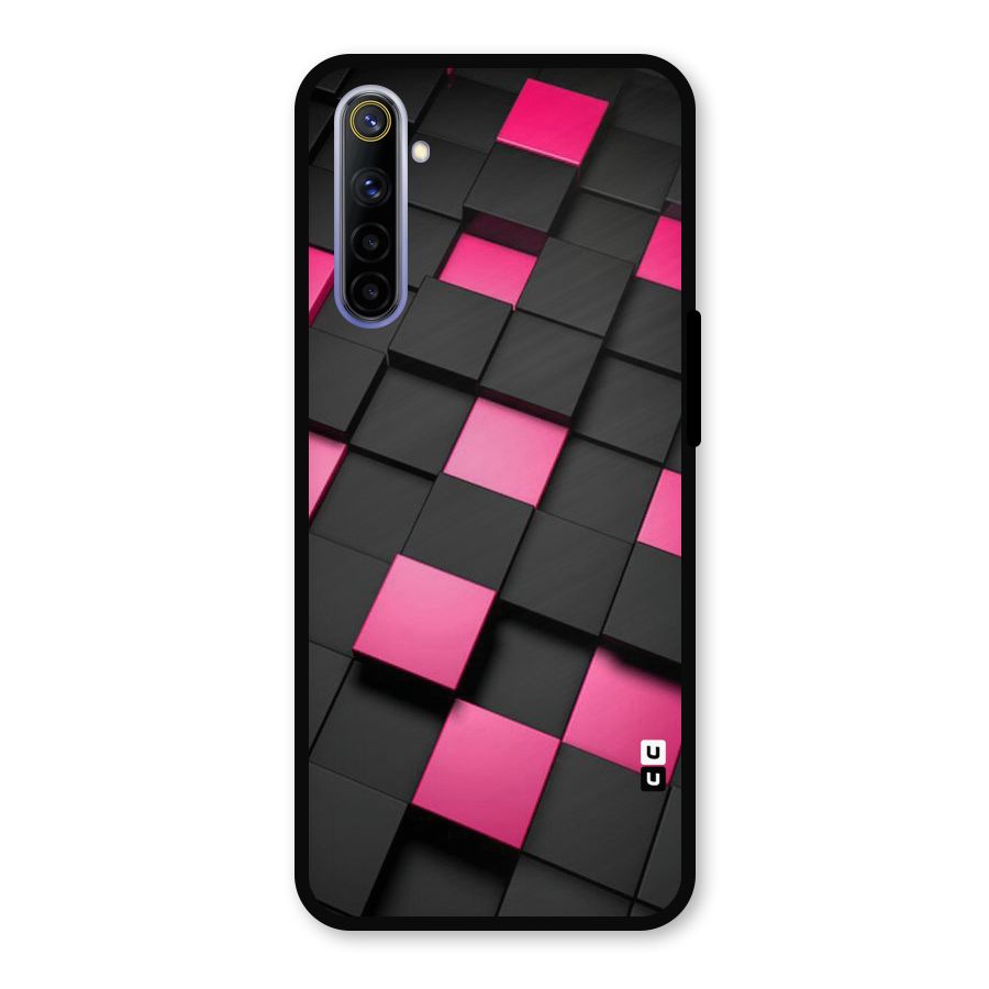 Blocks Diagonal Metal Back Case for Realme 6