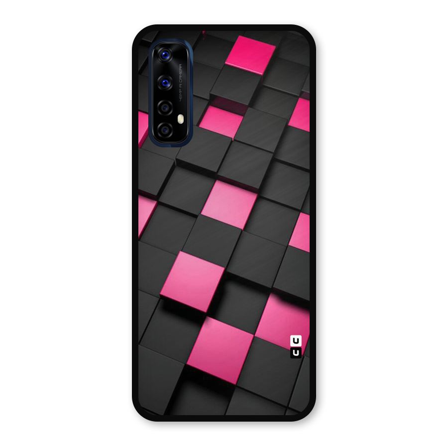 Blocks Diagonal Metal Back Case for Realme 7