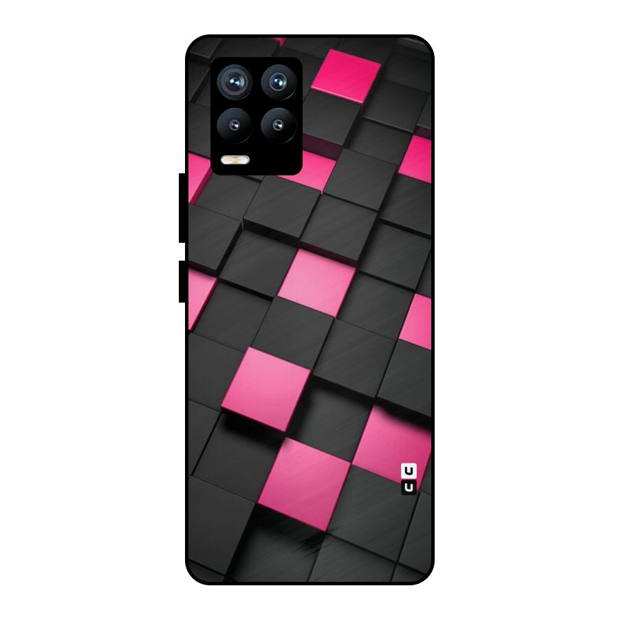 Blocks Diagonal Metal Back Case for Realme 8 Pro