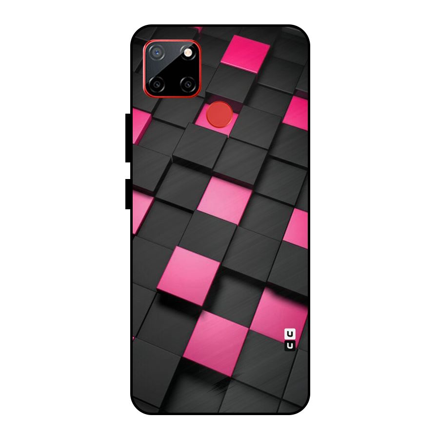 Blocks Diagonal Metal Back Case for Realme C12