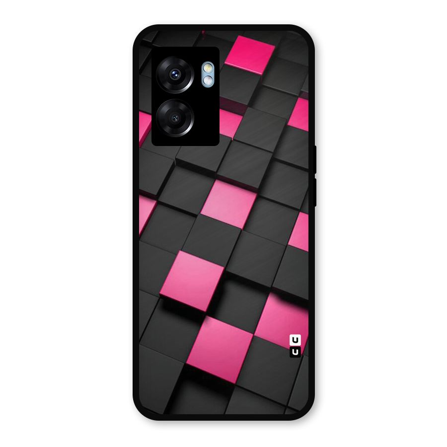 Blocks Diagonal Metal Back Case for Realme Narzo 50 5G