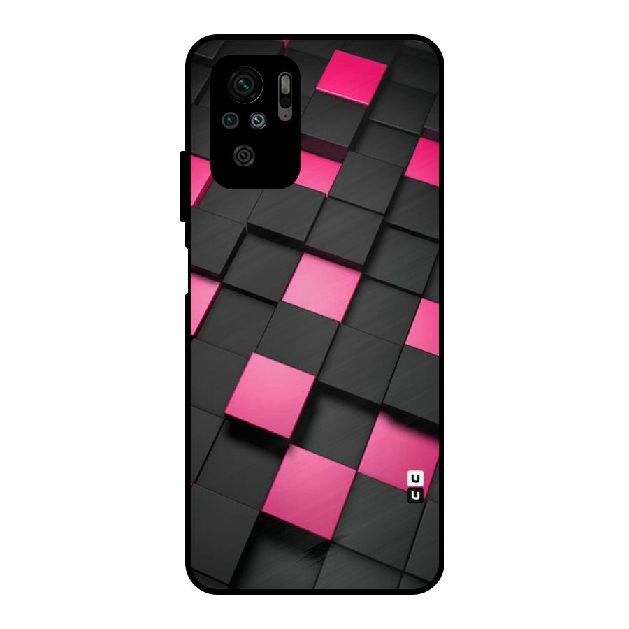 Blocks Diagonal Metal Back Case for Redmi Note 10S
