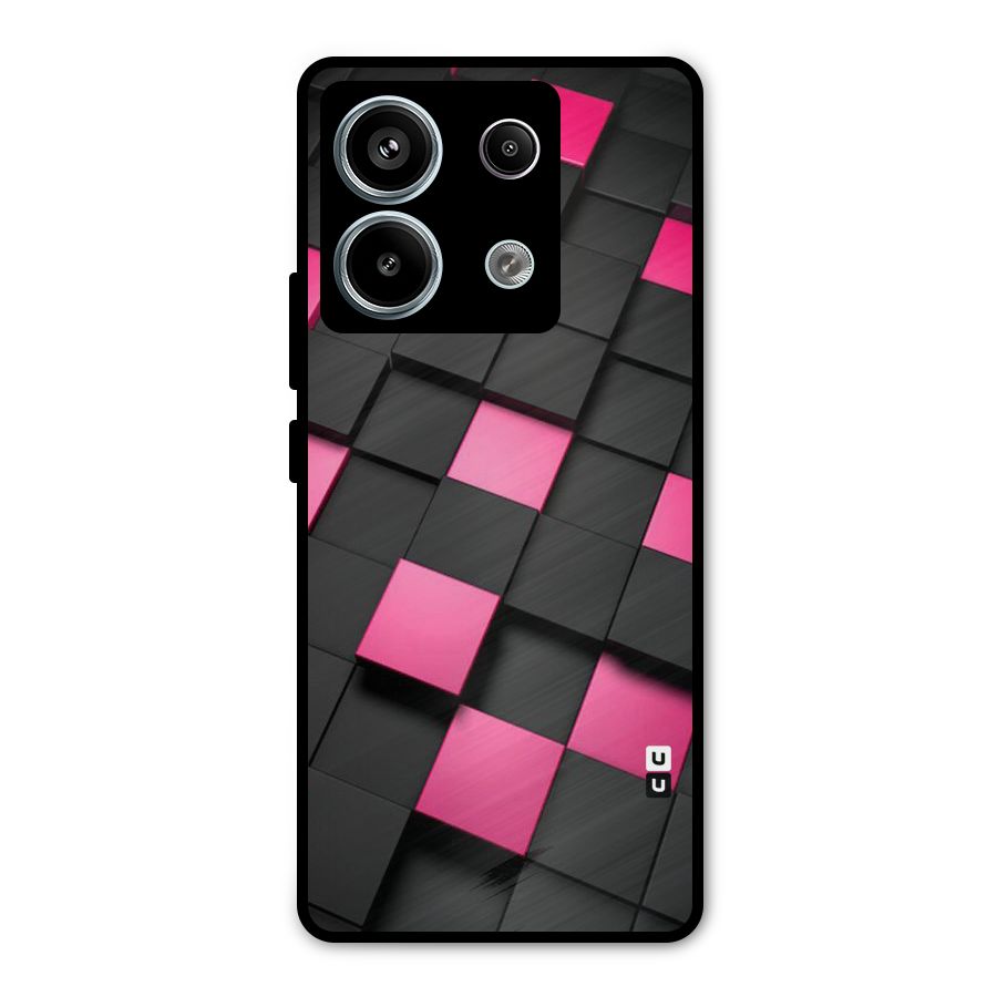 Blocks Diagonal Metal Back Case for Redmi Note 13 Pro 5G