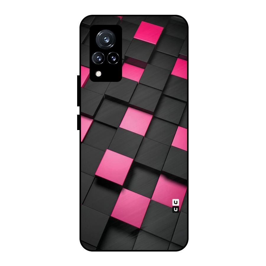 Blocks Diagonal Metal Back Case for Vivo V21 5G