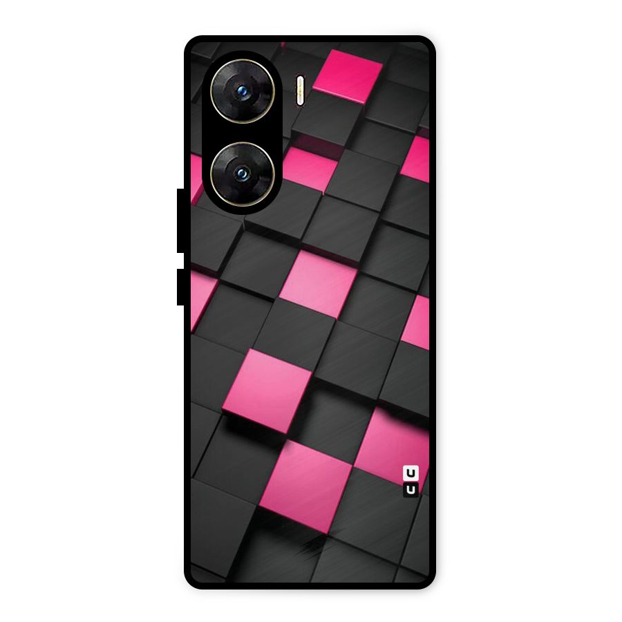 Blocks Diagonal Metal Back Case for Vivo V29e