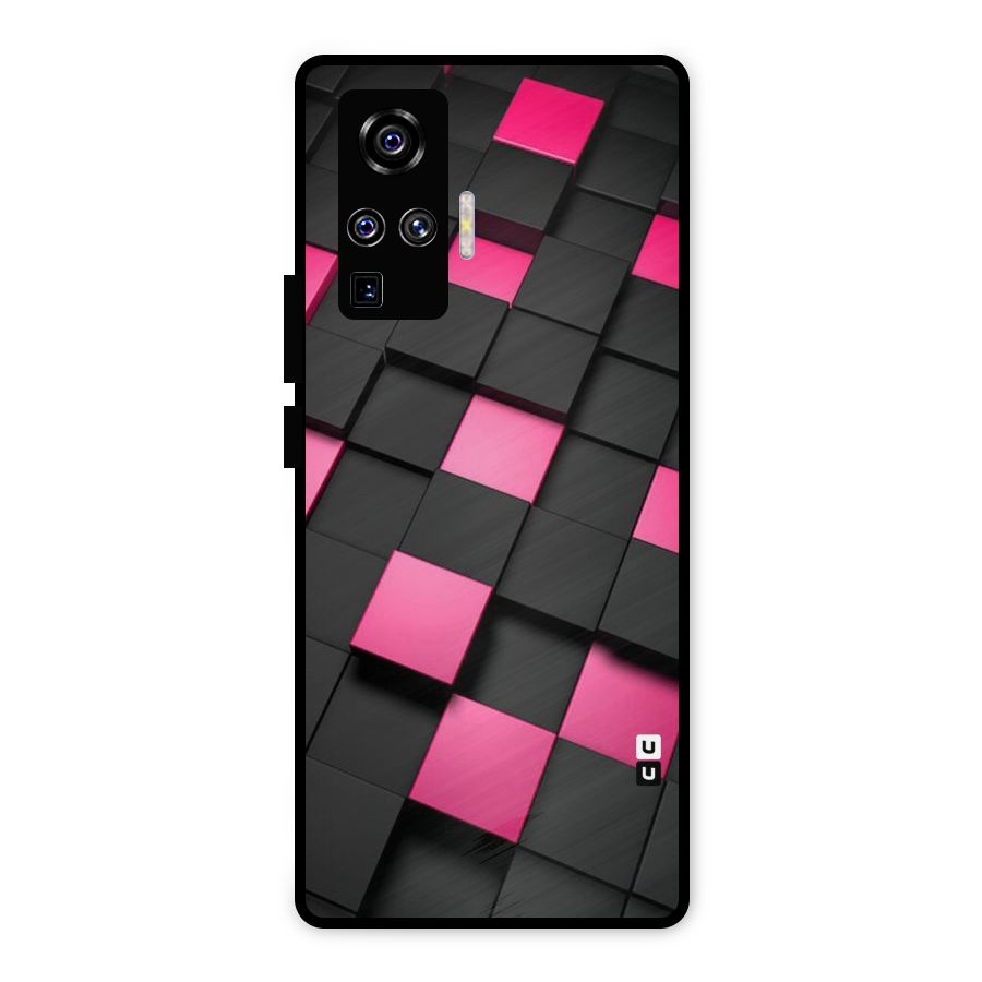 Blocks Diagonal Metal Back Case for Vivo X50 Pro