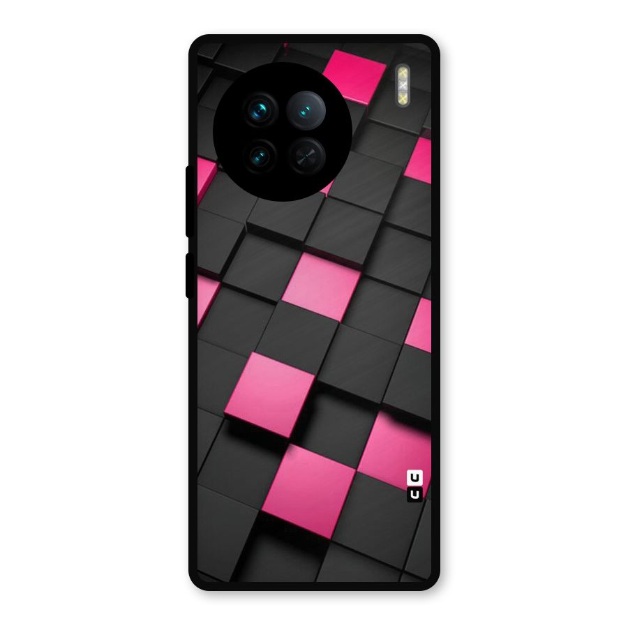 Blocks Diagonal Metal Back Case for Vivo X90