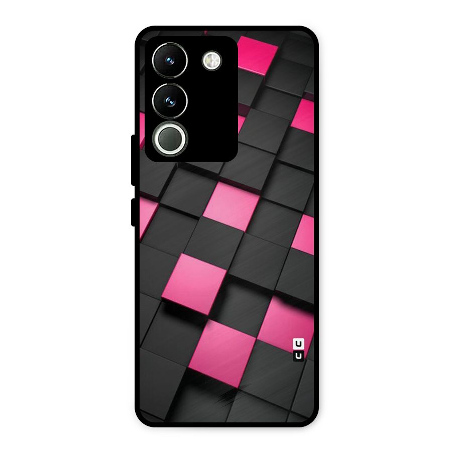 Blocks Diagonal Metal Back Case for Vivo Y200