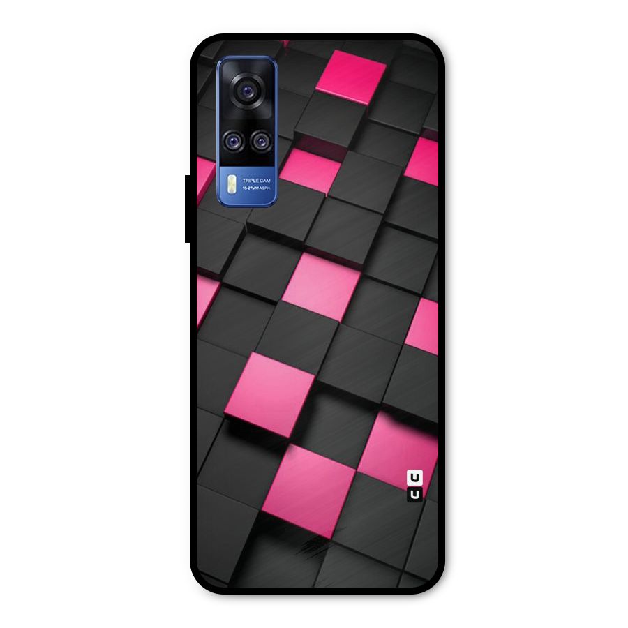 Blocks Diagonal Metal Back Case for Vivo Y31