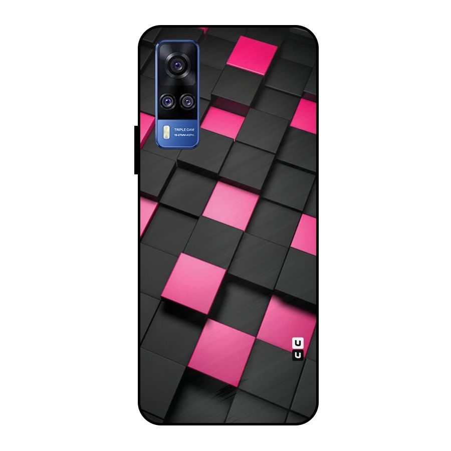Blocks Diagonal Metal Back Case for Vivo Y51