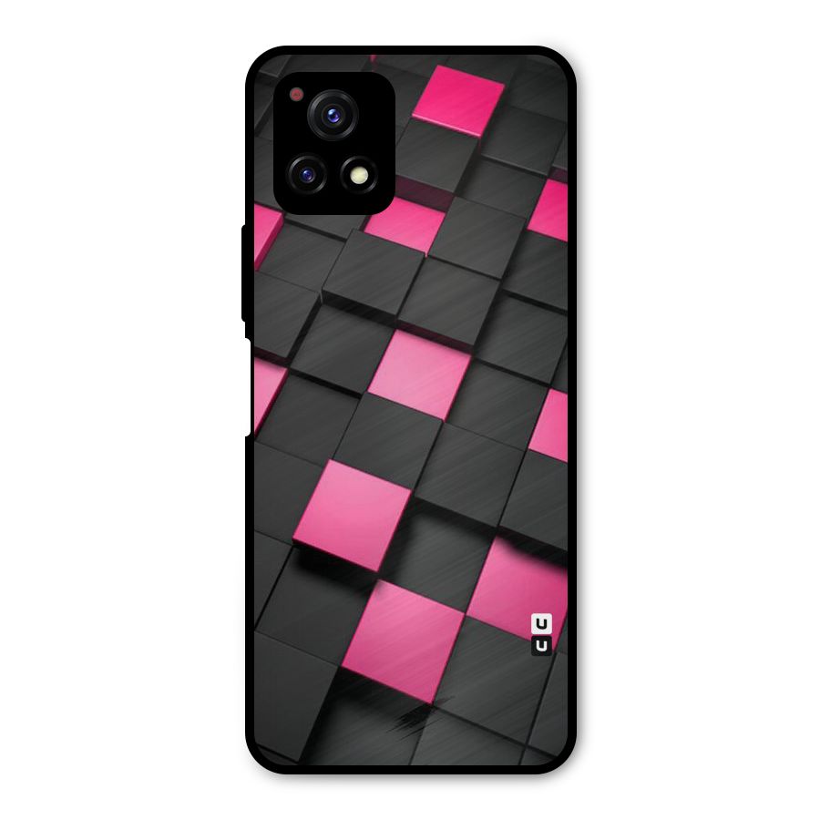 Blocks Diagonal Metal Back Case for Vivo Y72 5G
