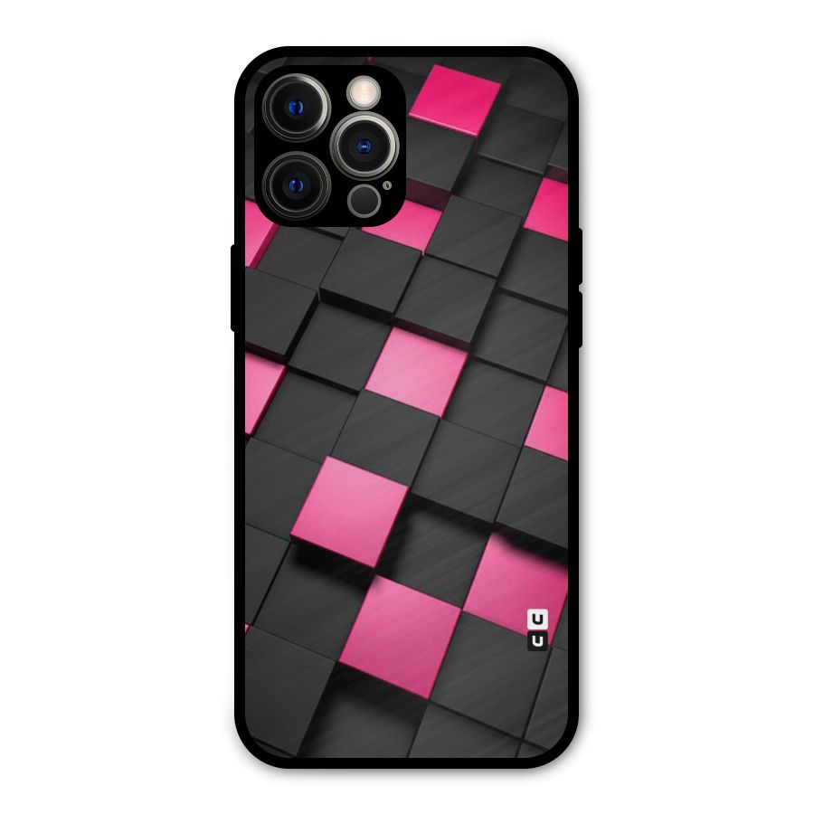 Blocks Diagonal Metal Back Case for iPhone 12 Pro Max