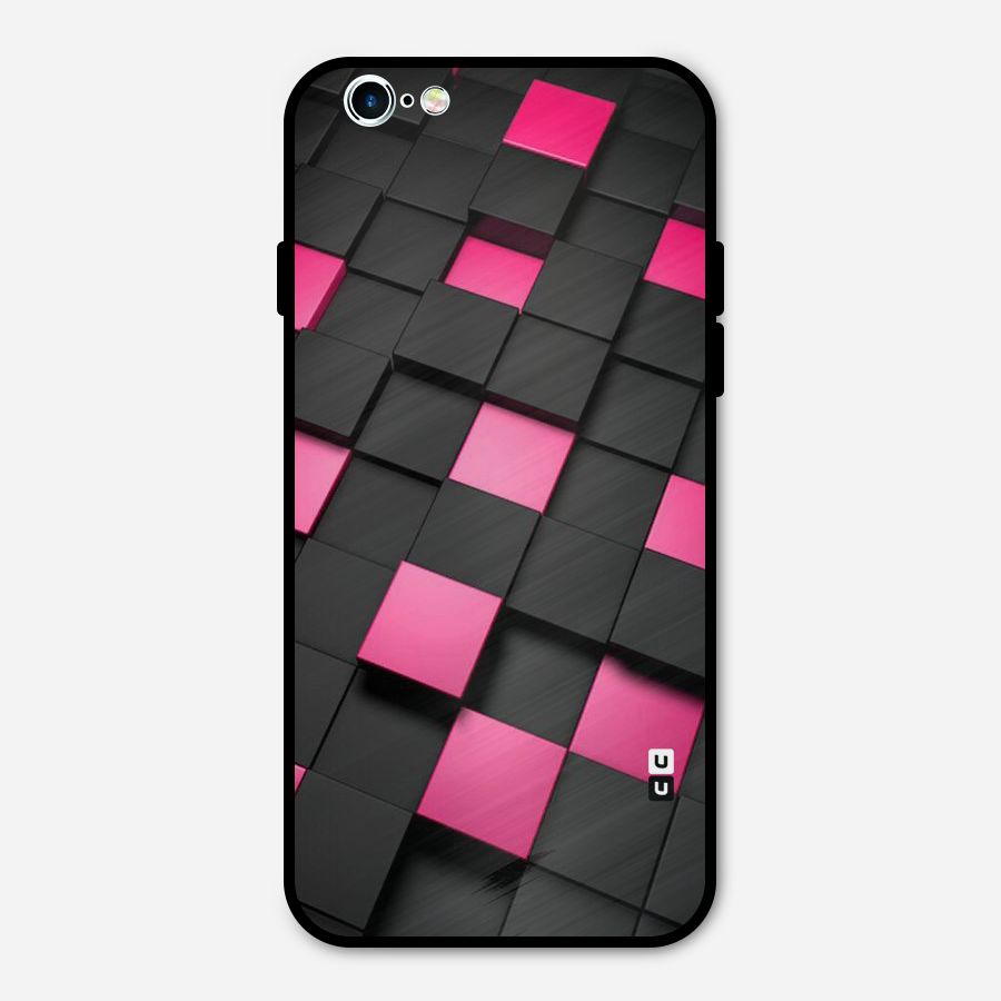 Blocks Diagonal Metal Back Case for iPhone 6 6s