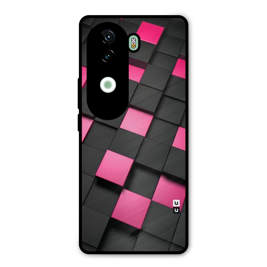 Blocks Diagonal Metal Back Case for iQOO Z9s