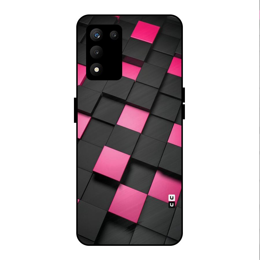 Blocks Diagonal Metal Back Case for realme 9 5G SE