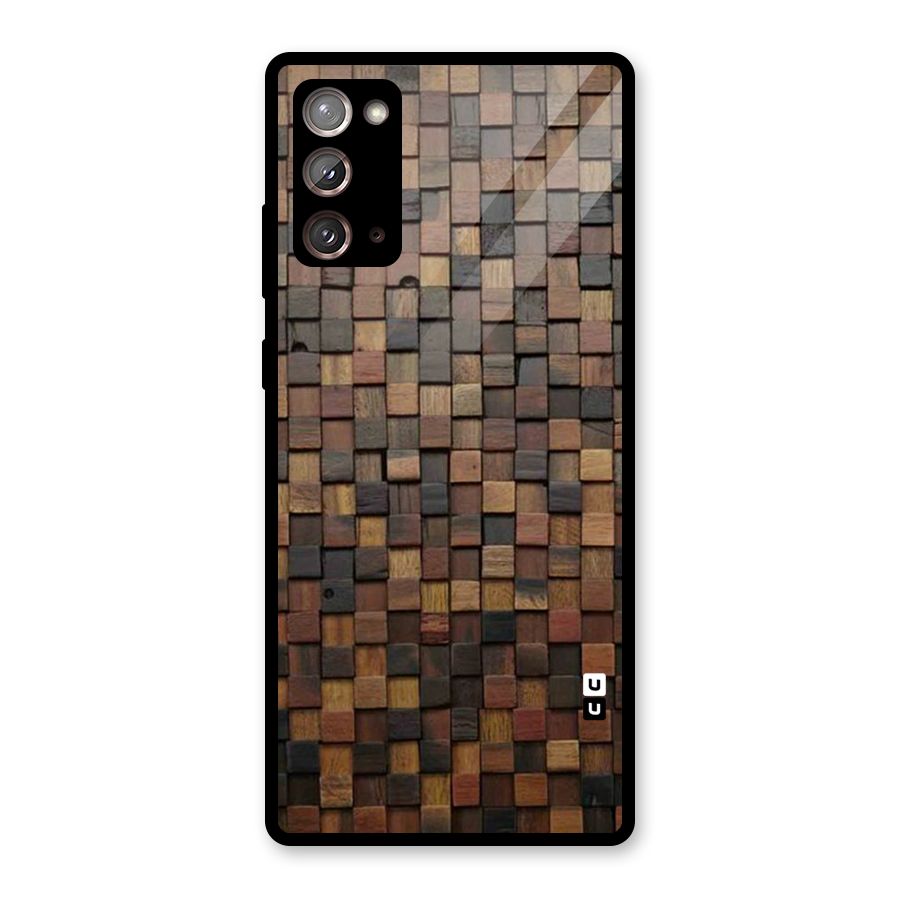 Blocks Of Wood Glass Back Case for Galaxy Note 20
