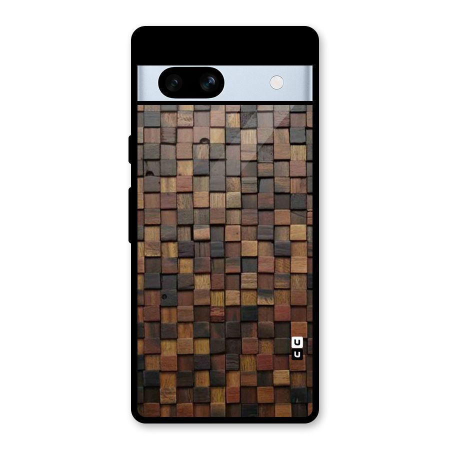 Blocks Of Wood Glass Back Case for Google Pixel 7a