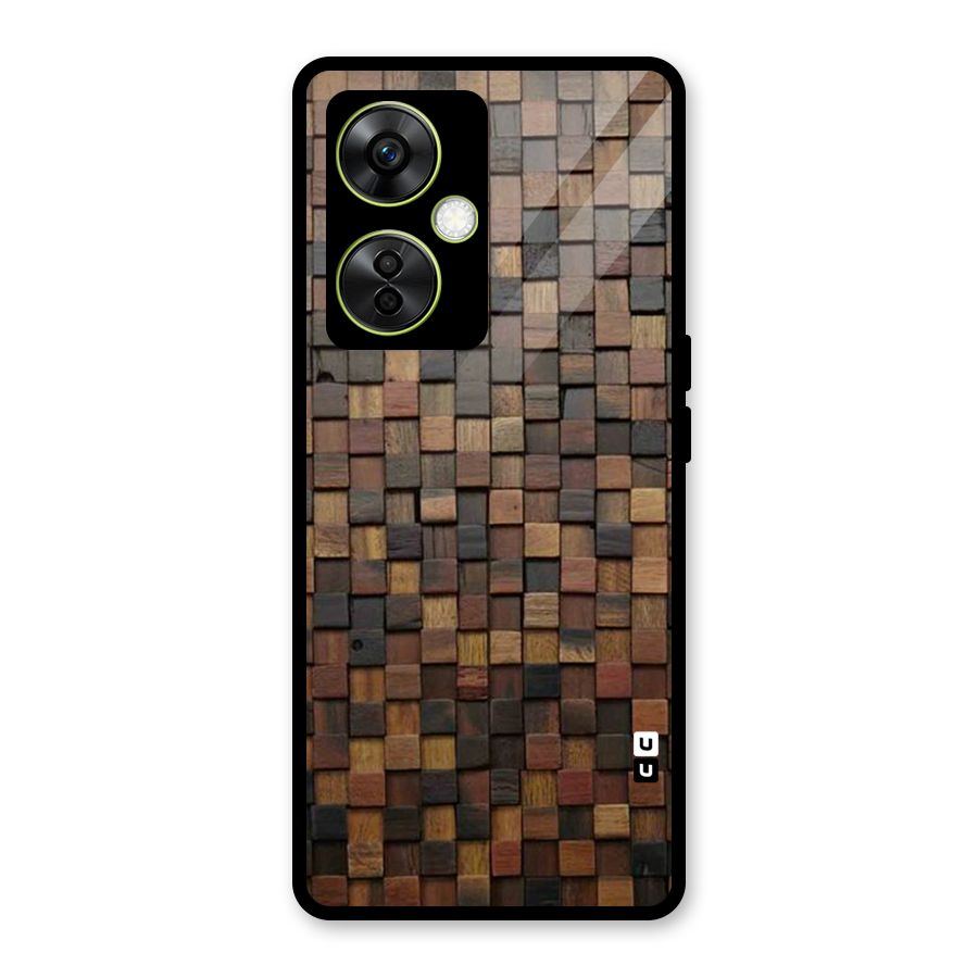 Blocks Of Wood Glass Back Case for OnePlus Nord CE 3 Lite