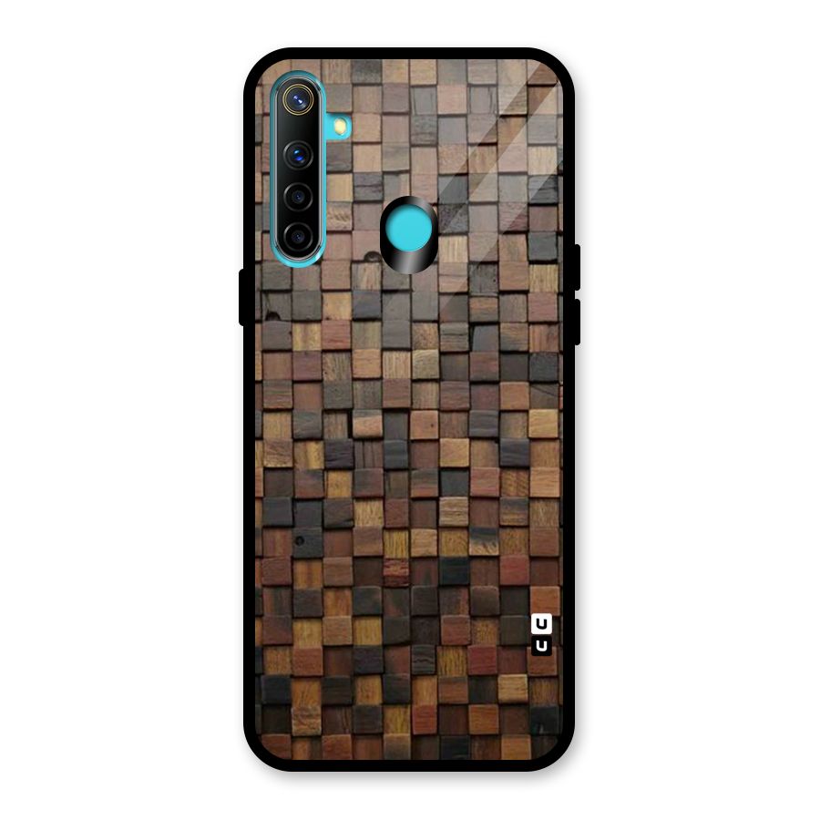 Blocks Of Wood Glass Back Case for Realme 5