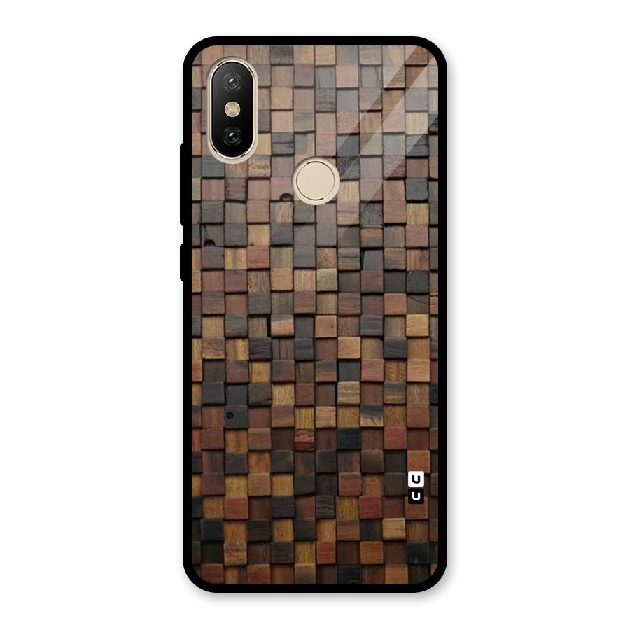Blocks Of Wood Glass Back Case for Redmi A2