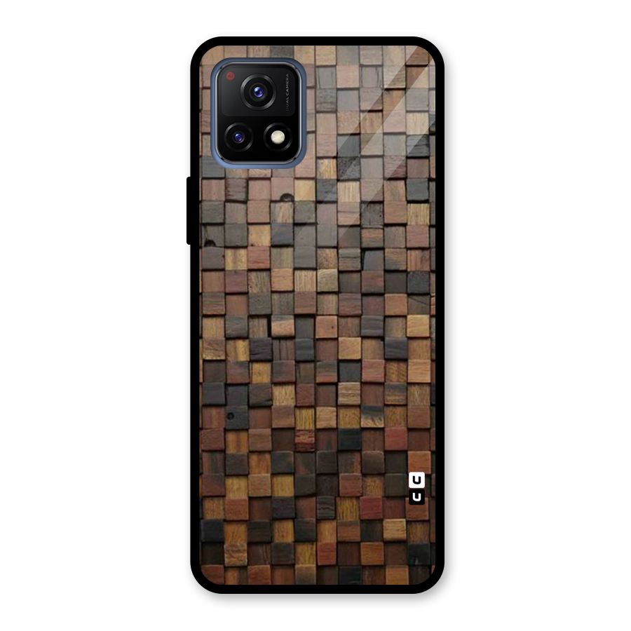 Blocks Of Wood Glass Back Case for Vivo Y72 5G