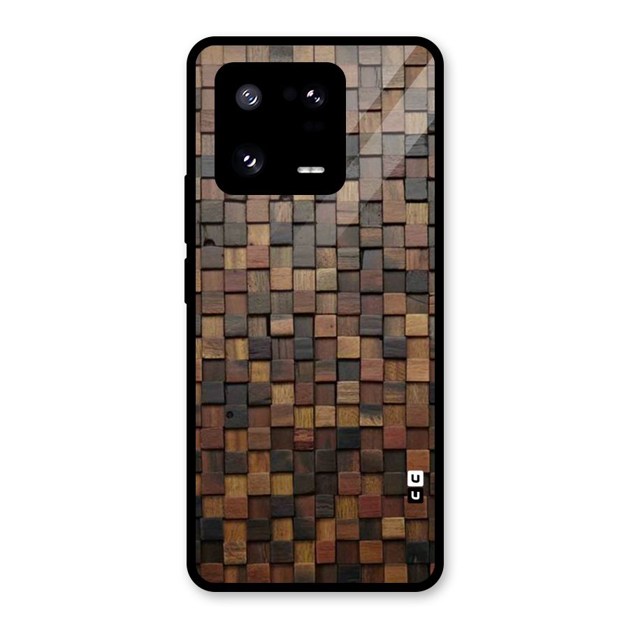 Blocks Of Wood Glass Back Case for Xiaomi 13 Pro