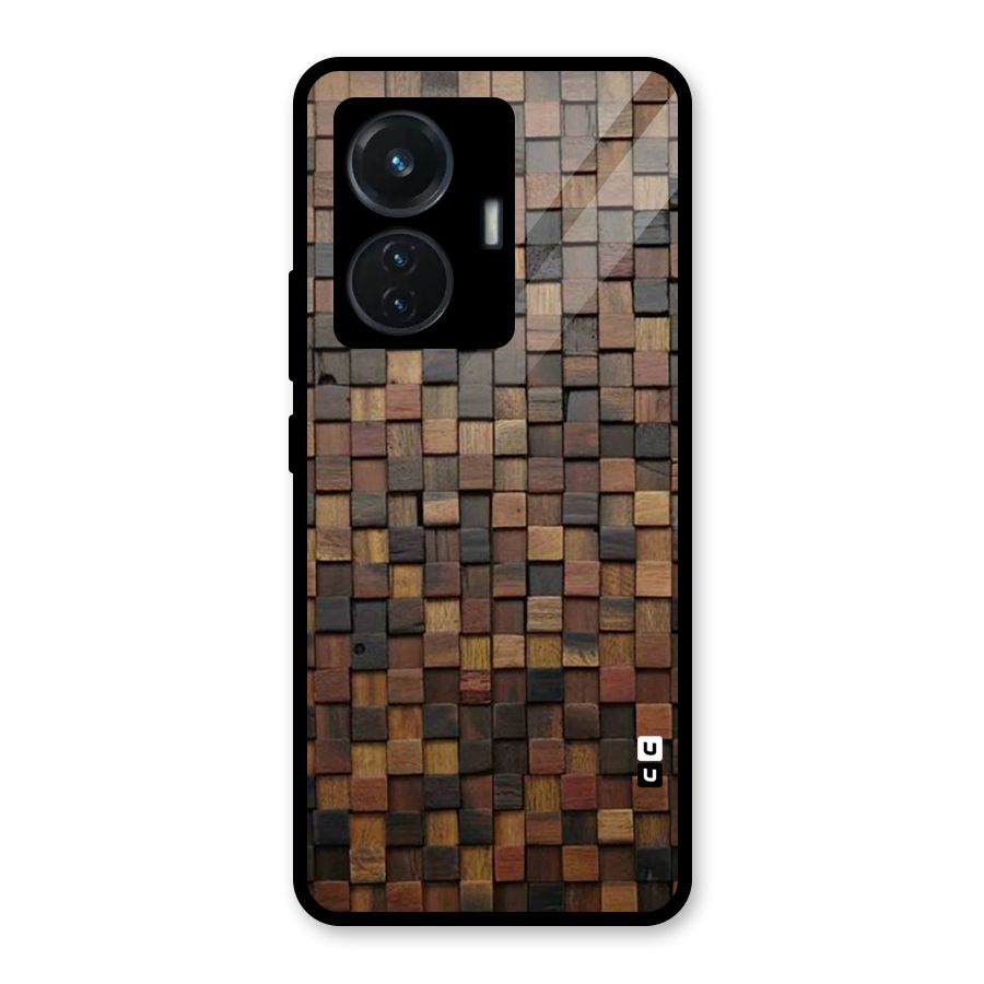 Blocks Of Wood Glass Back Case for iQOO Z6 44W