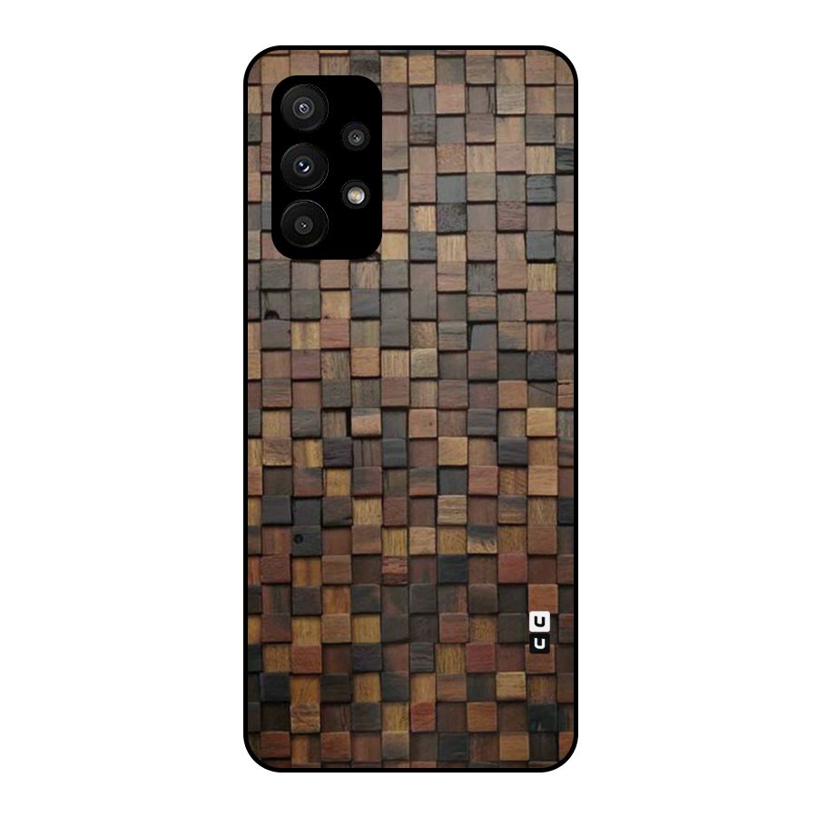 Blocks Of Wood Metal Back Case for Galaxy A23