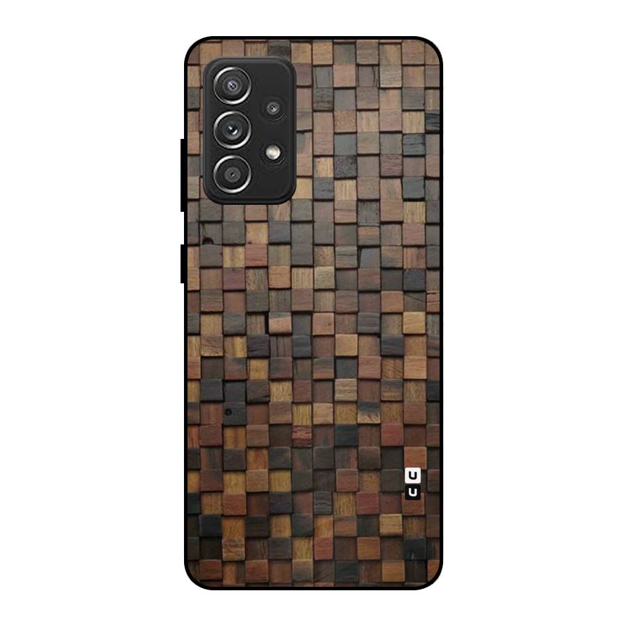 Blocks Of Wood Metal Back Case for Galaxy A52s 5G