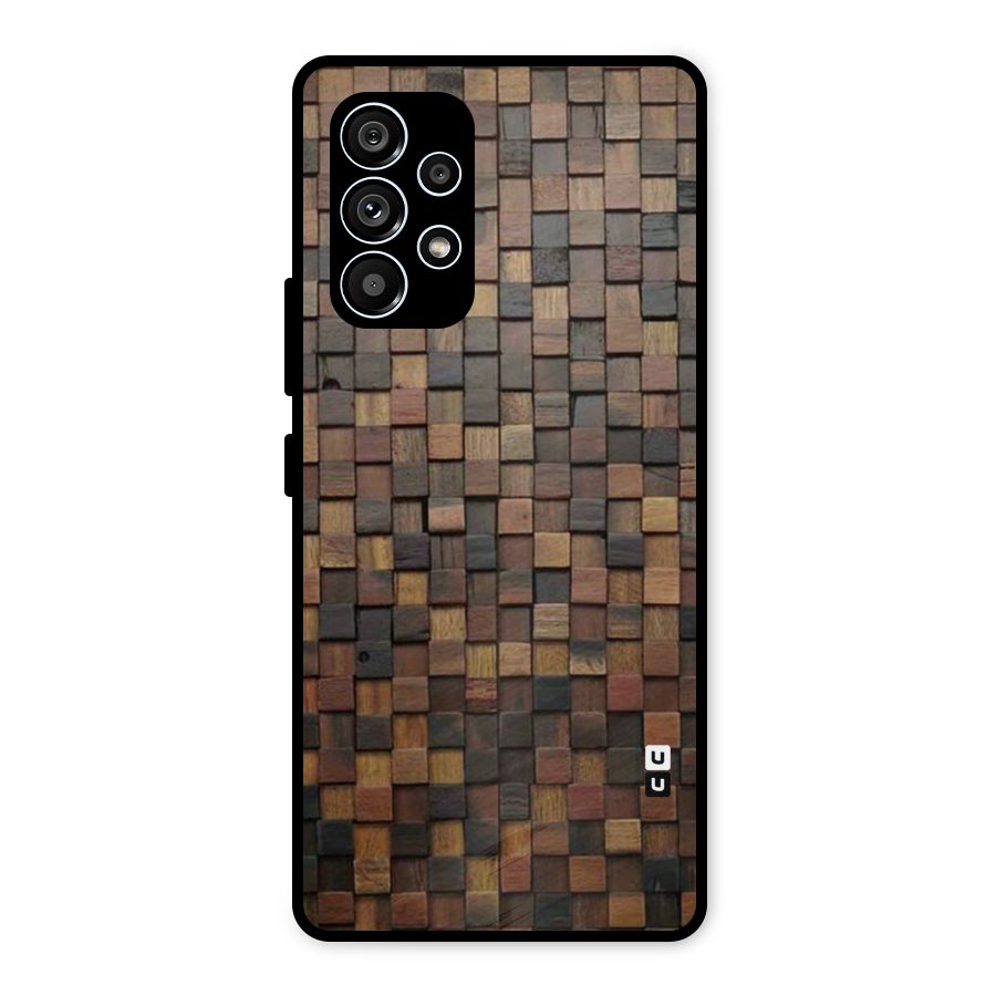 Blocks Of Wood Metal Back Case for Galaxy A53 5G