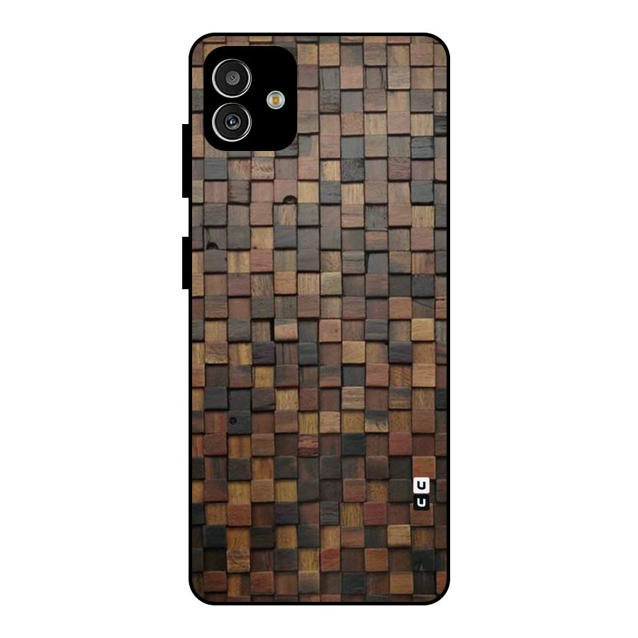 Blocks Of Wood Metal Back Case for Galaxy M13 5G