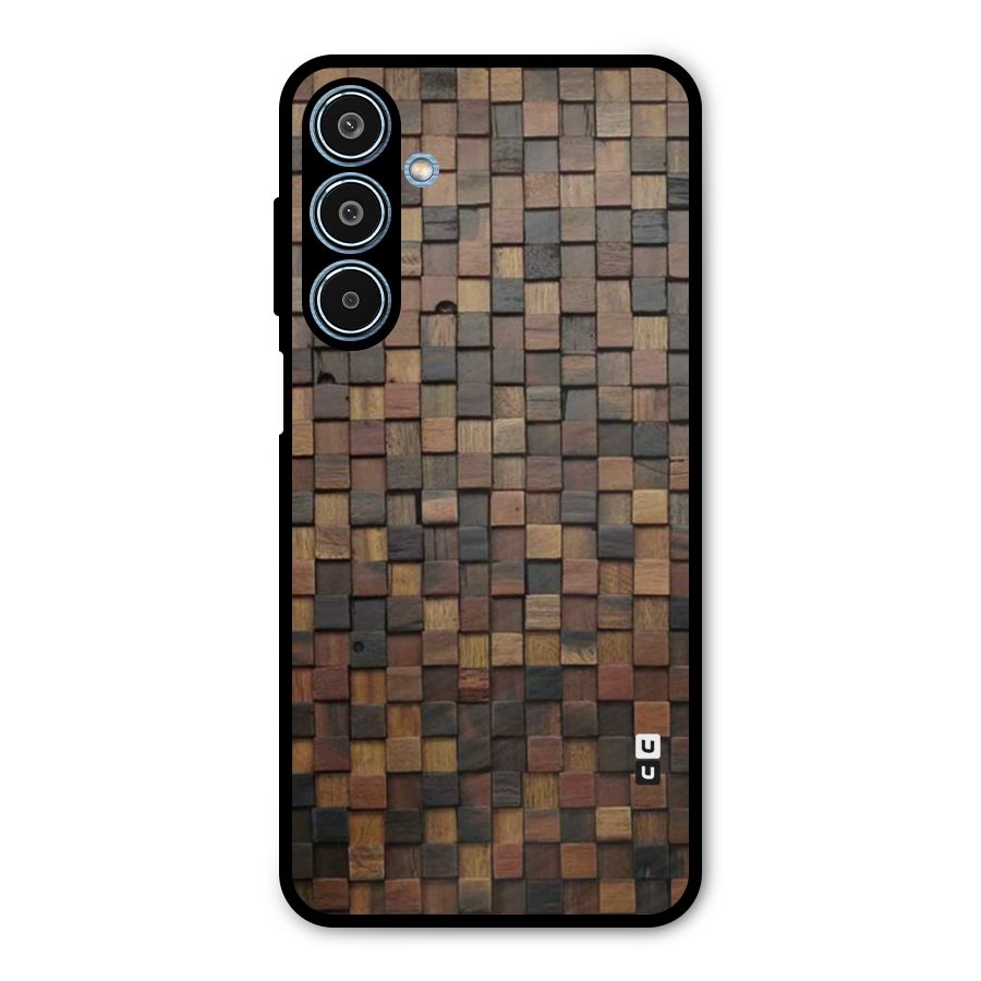 Blocks Of Wood Metal Back Case for Galaxy M35