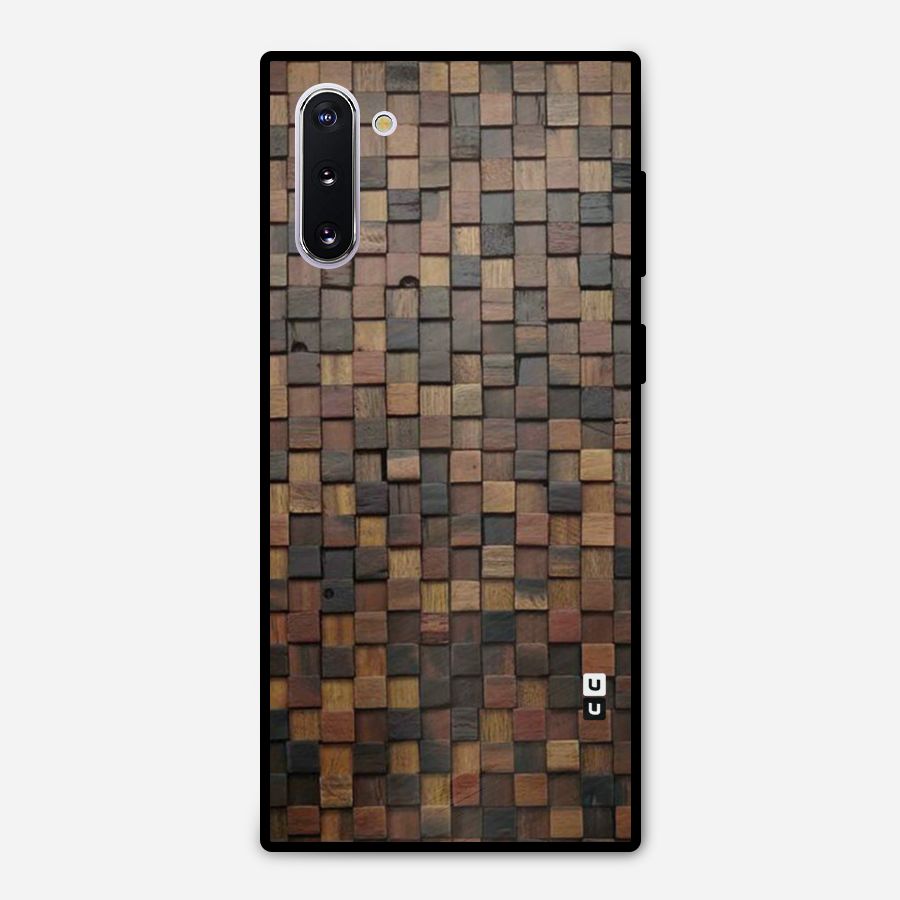 Blocks Of Wood Metal Back Case for Galaxy Note 10