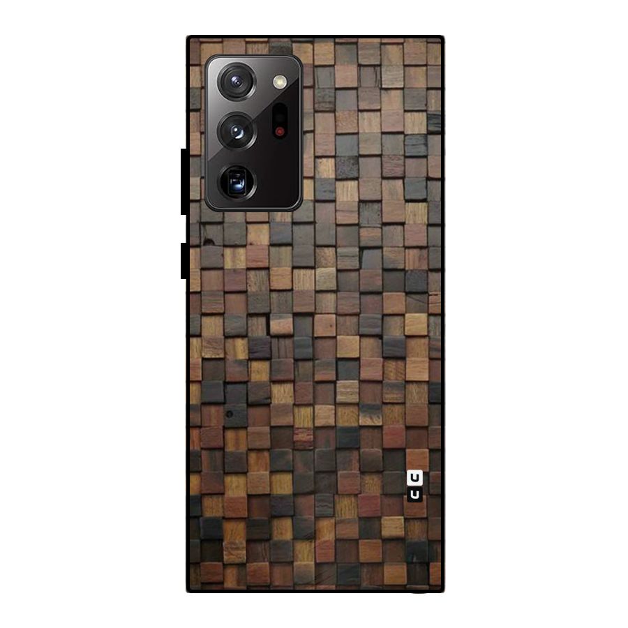 Blocks Of Wood Metal Back Case for Galaxy Note 20 Ultra
