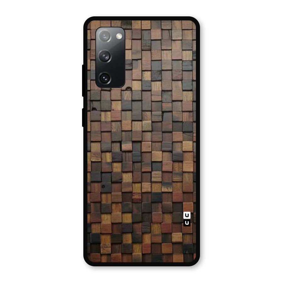 Blocks Of Wood Metal Back Case for Galaxy S20 FE 5G