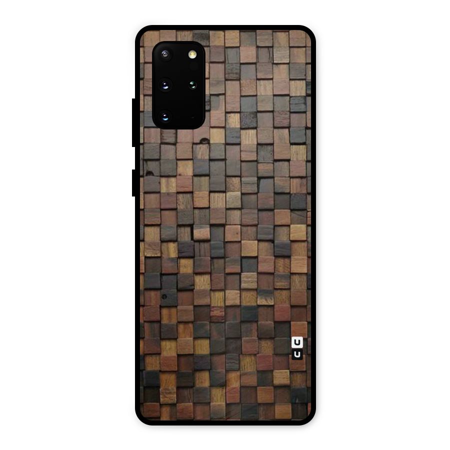 Blocks Of Wood Metal Back Case for Galaxy S20 Plus