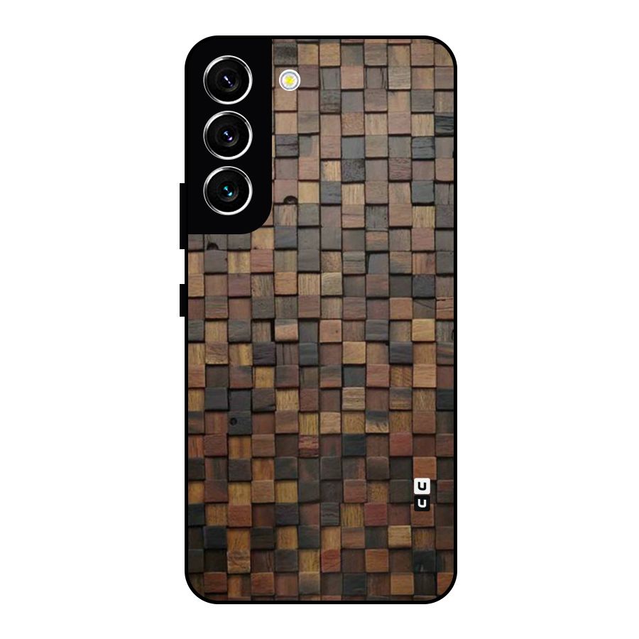 Blocks Of Wood Metal Back Case for Galaxy S22 5G