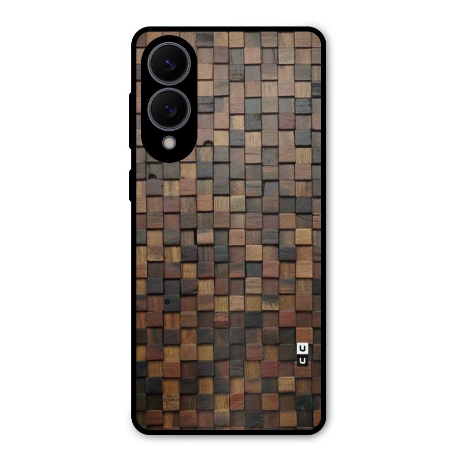 Blocks Of Wood Metal Back Case for Galaxy S25 Edge
